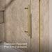 KOHLER K-702419-L Levity Frameless sliding bath door, 61-9/16" H x 56-5/8 - 59-5/8" W, with 5/16"-thick Crystal Clear...