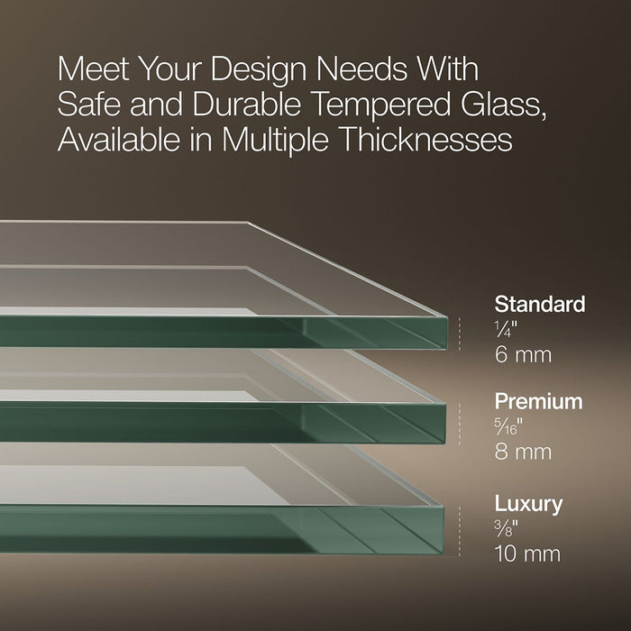 KOHLER K-702420-L Levity Frameless sliding bath door, 61-9/16" H x 56-5/8 - 59-5/8" W, with 5/16"-thick Crystal Clear...