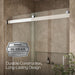KOHLER K-702423-L Levity Frameless sliding shower door, 77-9/16" H x 56-5/8 - 59-5/8" W, with 5/16"-thick Crystal Clear...