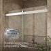 KOHLER K-702424-L Levity Frameless sliding shower door, 77-9/16" H x 56-5/8 - 59-5/8" W, with 5/16"-thick Crystal Clear...
