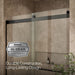 KOHLER K-702424-L Levity Frameless sliding shower door, 77-9/16" H x 56-5/8 - 59-5/8" W, with 5/16"-thick Crystal Clear...