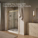 KOHLER K-702424-L Levity Frameless sliding shower door, 77-9/16" H x 56-5/8 - 59-5/8" W, with 5/16"-thick Crystal Clear...