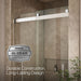 KOHLER K-702427-L Levity Frameless sliding shower door, 81-5/8" H x 44-5/8 - 47-5/8" W, with 3/8"-thick Crystal Clear...