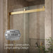 KOHLER K-702427-L Levity Frameless sliding shower door, 81-5/8" H x 44-5/8 - 47-5/8" W, with 3/8"-thick Crystal Clear...