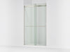 KOHLER K-702428-L Levity Frameless sliding shower door, 81-5/8" H x 44-5/8 - 47-5/8" W, with 3/8"-thick Crystal Clear...