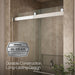 KOHLER K-702428-L Levity Frameless sliding shower door, 81-5/8" H x 44-5/8 - 47-5/8" W, with 3/8"-thick Crystal Clear...