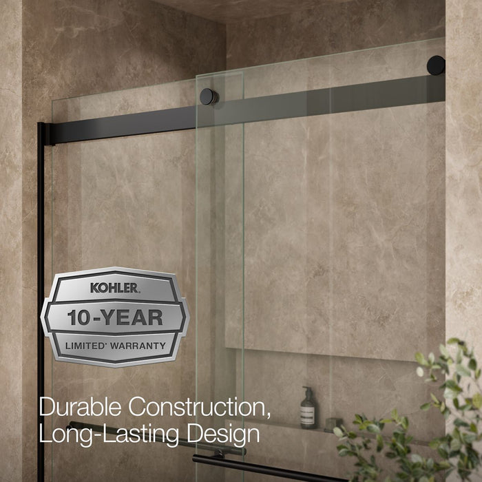 KOHLER K-702430-L Levity 81-5/8" H sliding shower door with 3/8"-thick glass