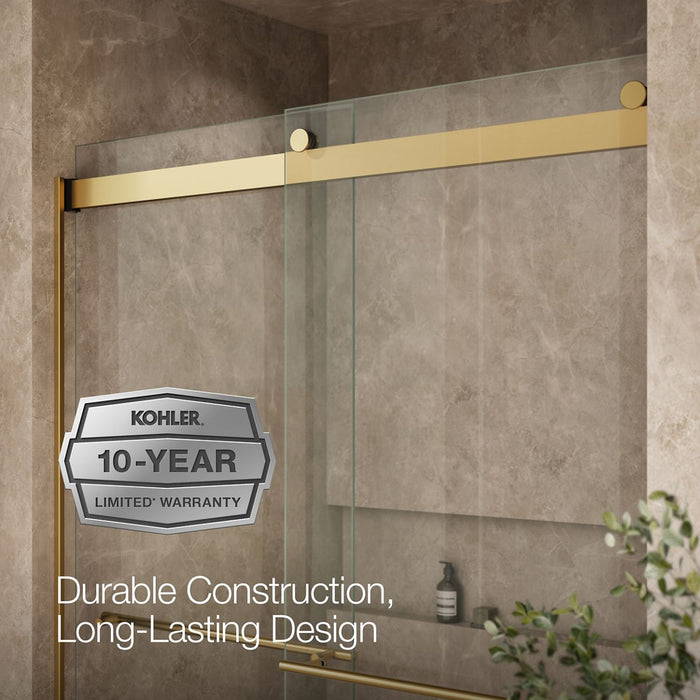 KOHLER K-702430-L Levity 81-5/8" H sliding shower door with 3/8"-thick glass