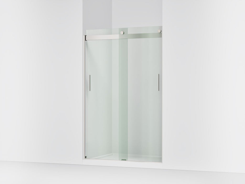 KOHLER K-706008-L Levity Sliding shower door, 74" H x 43-5/8 - 47-5/8" W, with 1/4" thick Crystal Clear glass