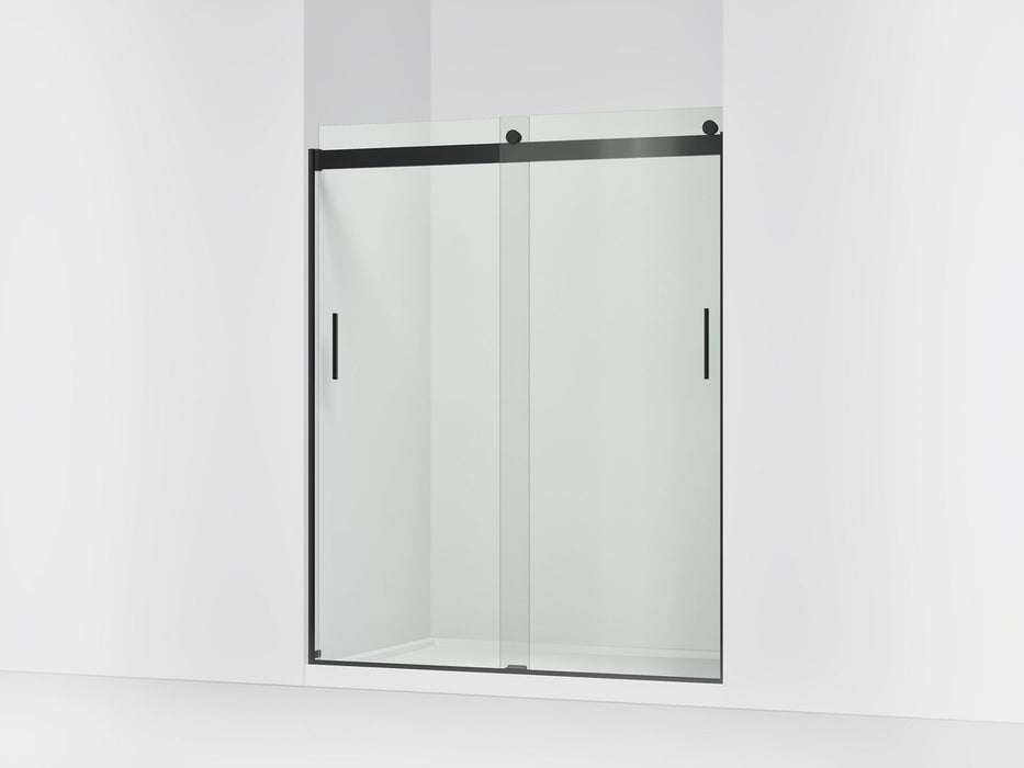 KOHLER K-706009-L Levity Sliding shower door, 74" H x 56-5/8 - 59-5/8" W, with 1/4" thick Crystal Clear glass