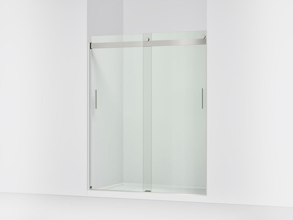 KOHLER K-706009-L Levity Sliding shower door, 74" H x 56-5/8 - 59-5/8" W, with 1/4" thick Crystal Clear glass