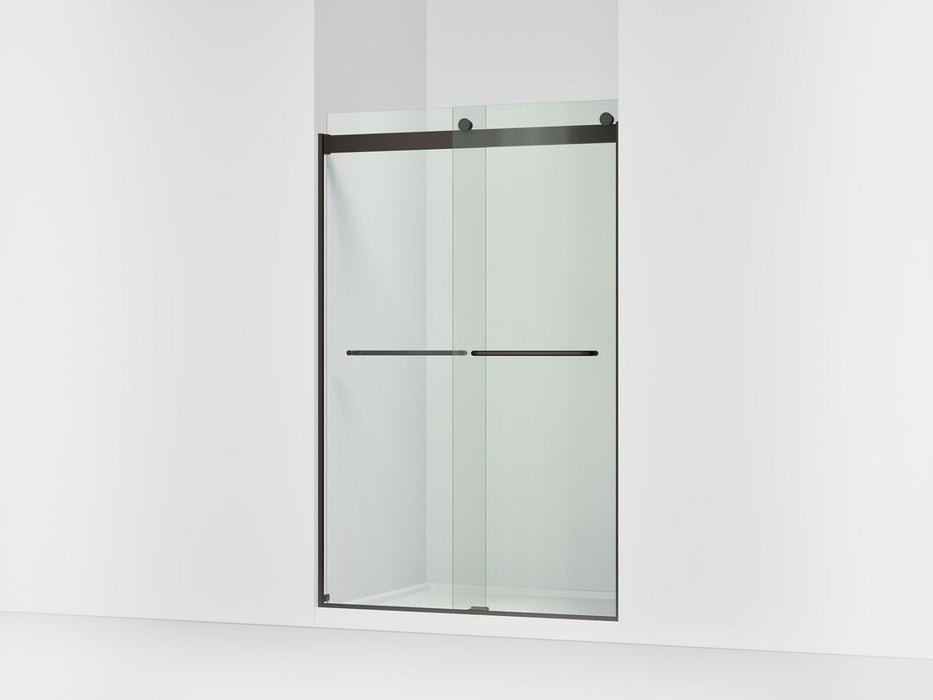 KOHLER K-706014-L Levity Sliding shower door, 74" H x 44-5/8 - 47-5/8" W, with 1/4" thick Crystal Clear glass