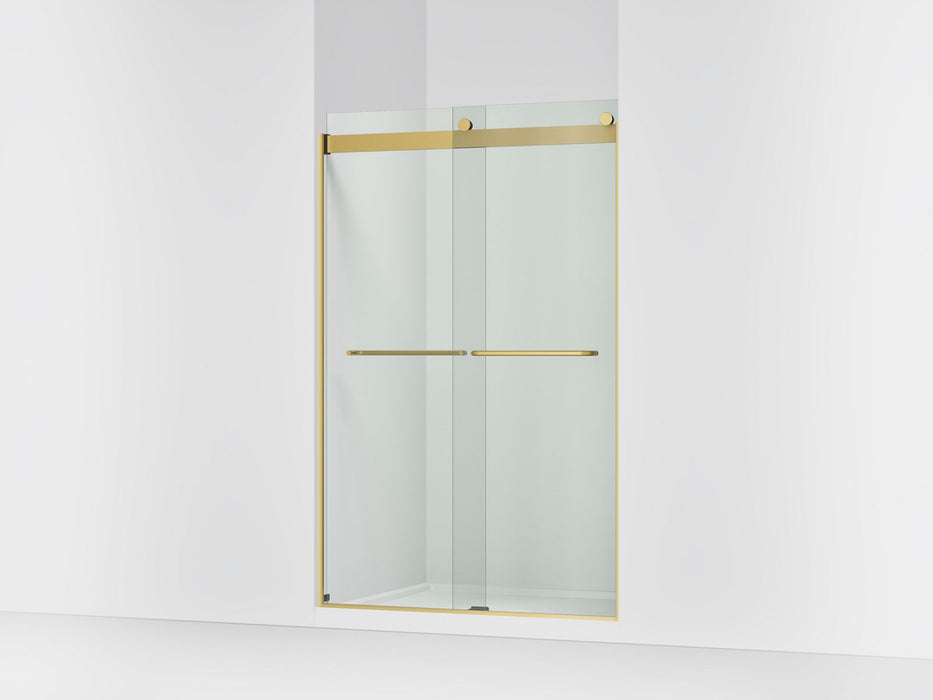 KOHLER K-706014-L Levity Sliding shower door, 74" H x 44-5/8 - 47-5/8" W, with 1/4" thick Crystal Clear glass
