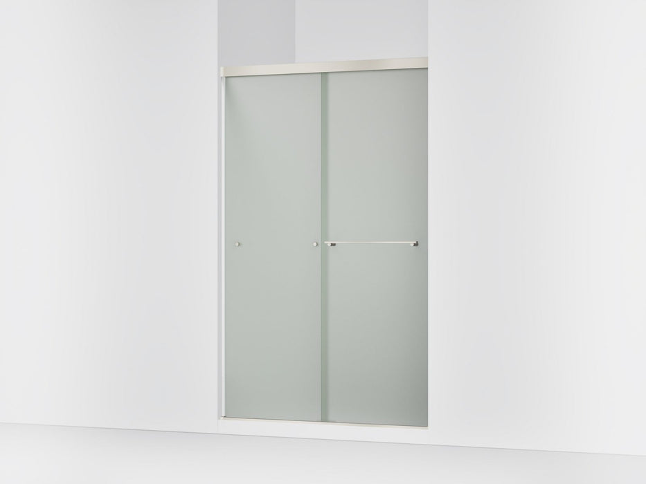 KOHLER K-707106-D3 Revel Sliding shower door, 76" H x 44-5/8 - 47-5/8" W, with 5/16" thick Frosted glass