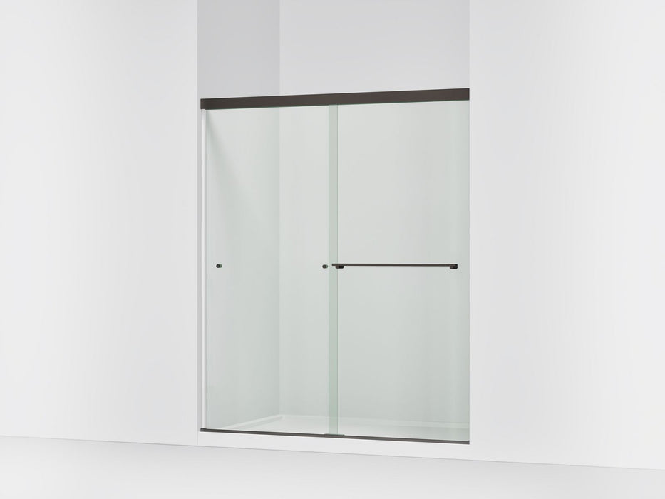 KOHLER K-707200-L Revel Sliding shower door, 70" H x 56-5/8 - 59-5/8" W, with 1/4" thick Crystal Clear glass