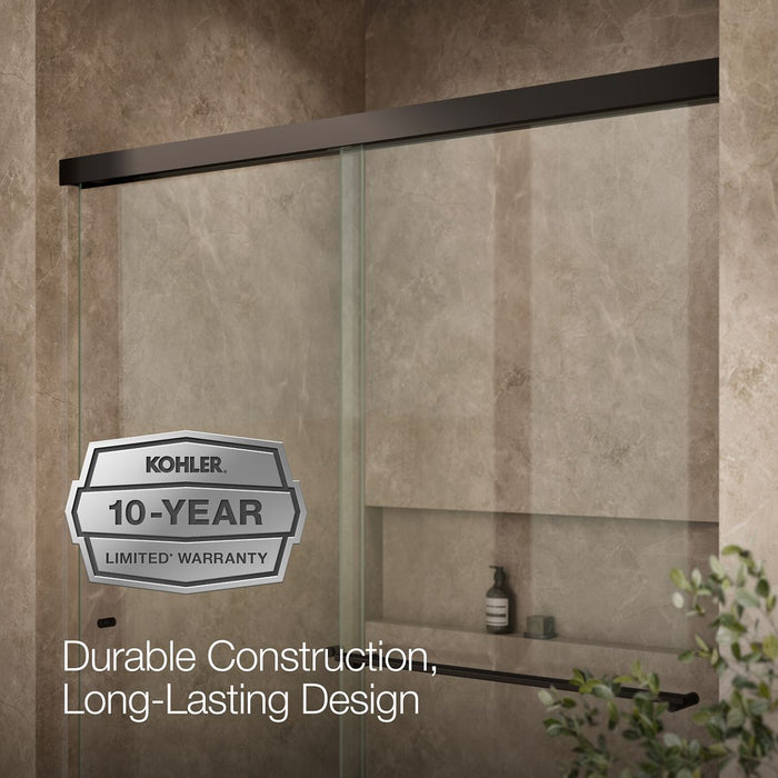 KOHLER K-707206-L Revel 76" H sliding shower door with 5/16"-thick glass