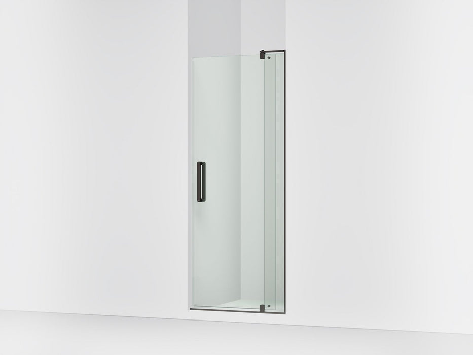 KOHLER K-707506-L Revel Pivot shower door, 74" H x 27-5/16 - 31-1/8" W, with 5/16" thick Crystal Clear glass