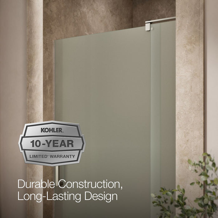 KOHLER K-707531-D3 Revel Pivot shower door, 70" H x 35-1/8 - 40" W, with 5/16" thick Frosted glass