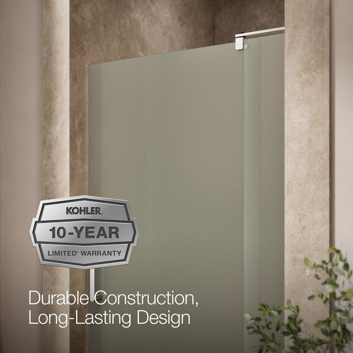 KOHLER K-707531-D3 Revel Pivot shower door, 70" H x 35-1/8 - 40" W, with 5/16" thick Frosted glass