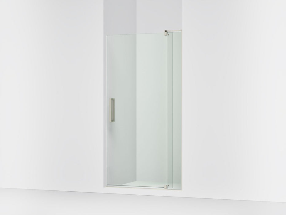 KOHLER K-707536-L Revel Pivot shower door, 74" H x 35-1/8 - 40" W, with 5/16" thick Crystal Clear glass