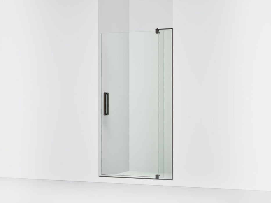 KOHLER K-707536-L Revel Pivot shower door, 74" H x 35-1/8 - 40" W, with 5/16" thick Crystal Clear glass