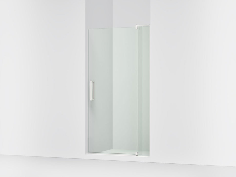 KOHLER K-707536-L Revel Pivot shower door, 74" H x 35-1/8 - 40" W, with 5/16" thick Crystal Clear glass