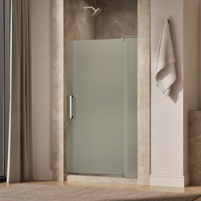 KOHLER K-707541-D3 Revel Pivot shower door, 70" H x 39-1/8 - 44" W, with 5/16" thick Frosted glass