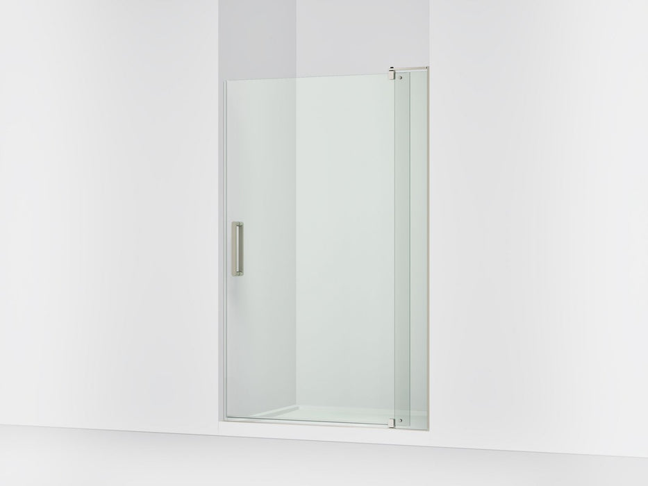 KOHLER K-707556-L Revel Pivot shower door, 74" H x 43-1/8 - 48" W, with 5/16" thick Crystal Clear glass