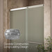 KOHLER K-707606-6D3 Elate Sliding shower door, 70-1/2" H x 44-1/4 - 47-5/8" W, with 1/4" thick Frosted glass, bright...