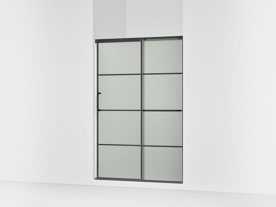 KOHLER K-707606-6G80 Elate Sliding shower door, 70-1/2" H x 44-1/4 - 47-5/8" W, with 1/4" thick Frosted glass with...