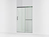 KOHLER K-707606-6L Elate Sliding shower door, 70-1/2" H x 44-1/4 - 47-5/8" W, with 1/4" thick Crystal Clear glass, matte...