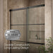 KOHLER K-707607-6G79 Elate Sliding shower door, 70-1/2" H x 50-1/4 - 53-5/8" W, with 1/4" thick Crystal Clear glass with...