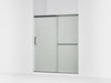 KOHLER K-707608-6D3 Elate Sliding shower door, 70-1/2" H x 56-1/4 - 59-5/8" W, with 1/4" thick Frosted glass, matte black