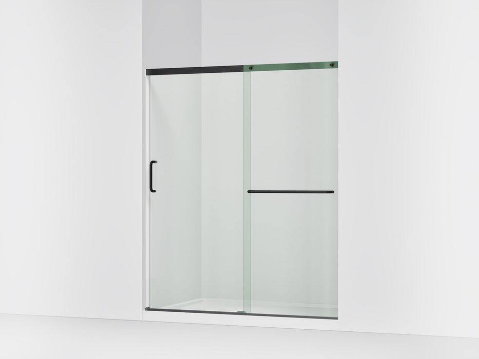 KOHLER K-707608-6L Elate Sliding shower door, 70-1/2" H x 56-1/4 - 59-5/8" W, with 1/4" thick Crystal Clear glass, matte...