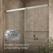 KOHLER K-707608-6L Elate Sliding shower door, 70-1/2" H x 56-1/4 - 59-5/8" W, with 1/4" thick Crystal Clear glass, matte...