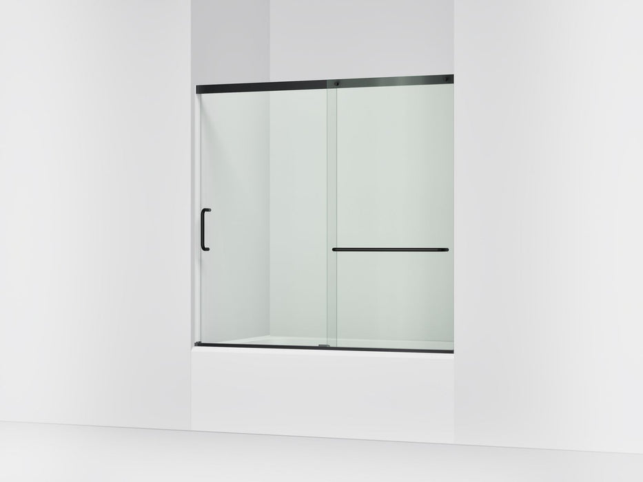 KOHLER K-707609-6L Elate 56-3/4" H sliding bath door with 1/4"-thick glass, matte black