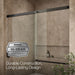 KOHLER K-707609-6L Elate 56-3/4" H sliding bath door with 1/4"-thick glass, matte black - view 5