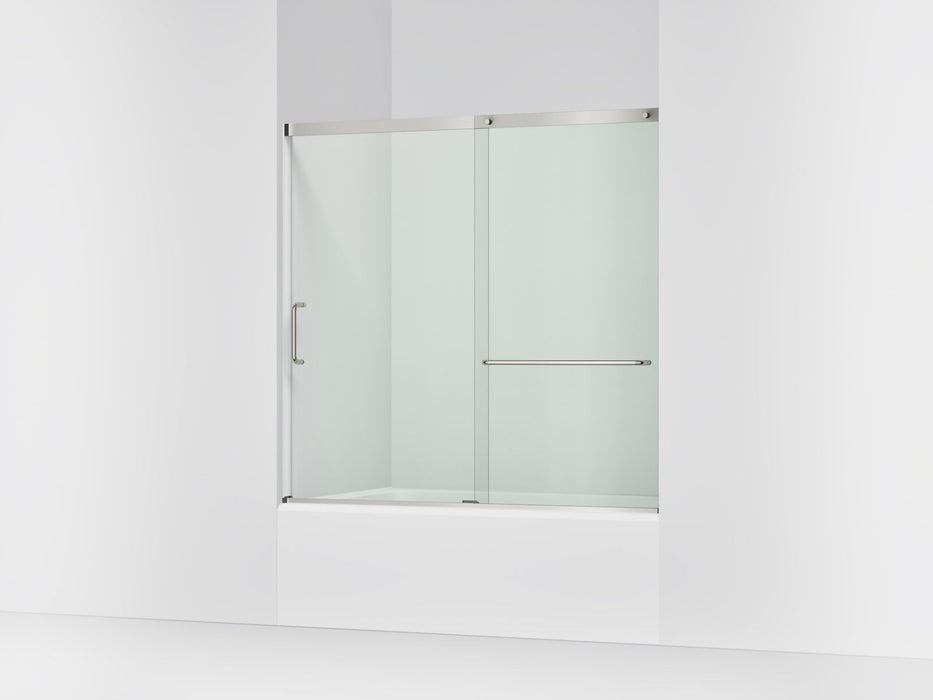 KOHLER K-707609-6L Elate 56-3/4" H sliding bath door with 1/4"-thick glass, matte nickel