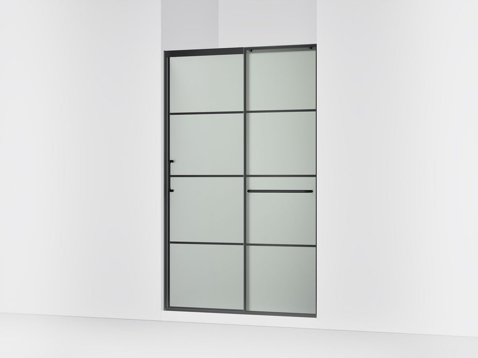 KOHLER K-707613-8G80 Elate Sliding shower door, 75-1/2" H x 44-1/4 - 47-5/8" W, with heavy 5/16" thick Frosted glass with...