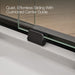KOHLER K-707613-8G81 Elate Sliding shower door, 75-1/2" H x 44-1/4 - 47-5/8" W, with heavy 5/16" thick Crystal Clear...