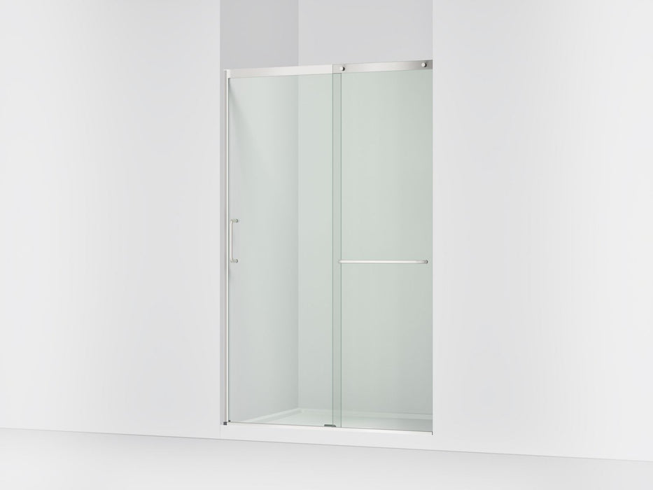 KOHLER K-707613-8L Elate Sliding shower door, 75-1/2" H x 44-1/4 - 47-5/8" W, with heavy 5/16" thick Crystal Clear glass,...