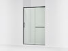 KOHLER K-707613-8L Elate Sliding shower door, 75-1/2" H x 44-1/4 - 47-5/8" W, with heavy 5/16" thick Crystal Clear glass,...