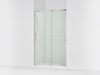 KOHLER K-707613-8L Elate Sliding shower door, 75-1/2" H x 44-1/4 - 47-5/8" W, with heavy 5/16" thick Crystal Clear glass,...