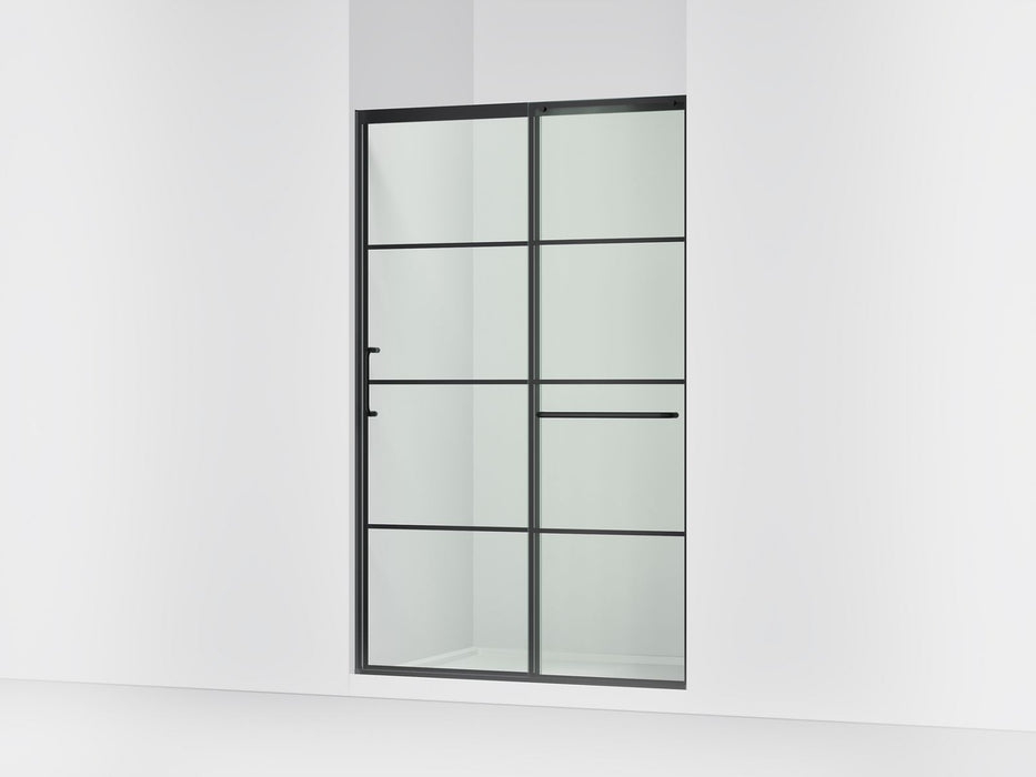 KOHLER K-707614-8G79 Elate Sliding shower door, 75-1/2" H x 50-1/4 - 53-5/8" W, with heavy 5/16" thick Crystal Clear...