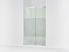 KOHLER K-707614-8G81 Elate Sliding shower door, 75-1/2" H x 50-1/4 - 53-5/8" W, with heavy 5/16" thick Crystal Clear...