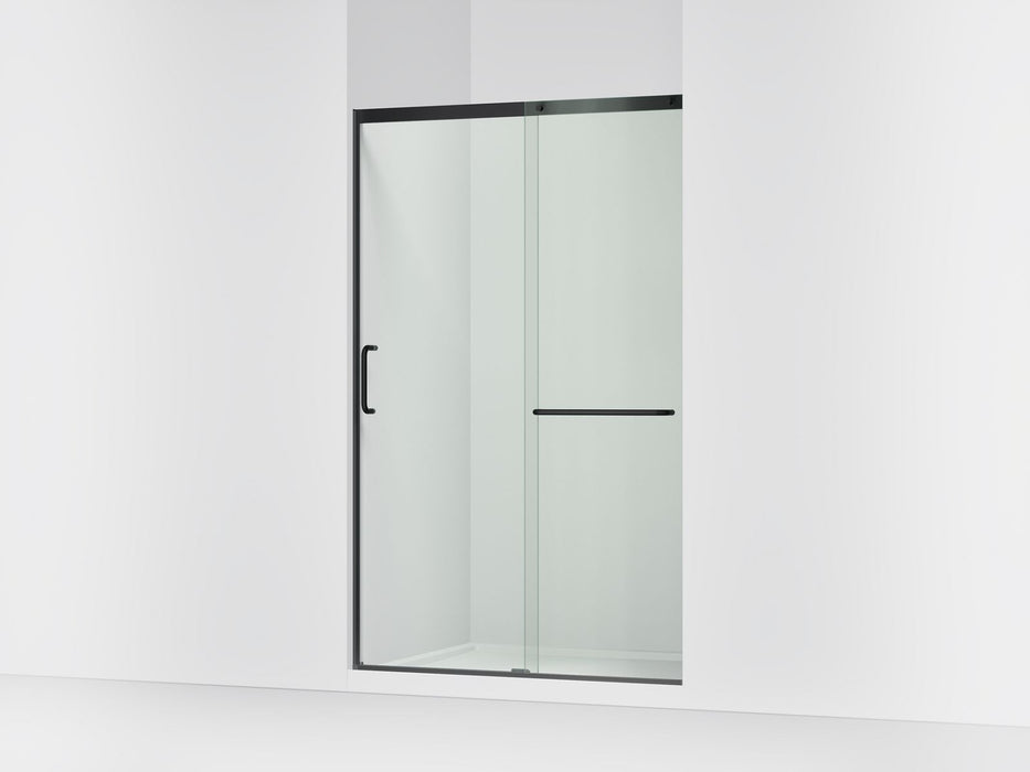 KOHLER K-707614-8L Elate Sliding shower door, 75-1/2" H x 50-1/4 - 53-5/8" W, with heavy 5/16" thick Crystal Clear glass,...