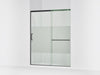 KOHLER K-707615-8G81 Elate Sliding shower door, 75-1/2" H x 56-1/4 - 59-5/8" W, with heavy 5/16" thick Crystal Clear...