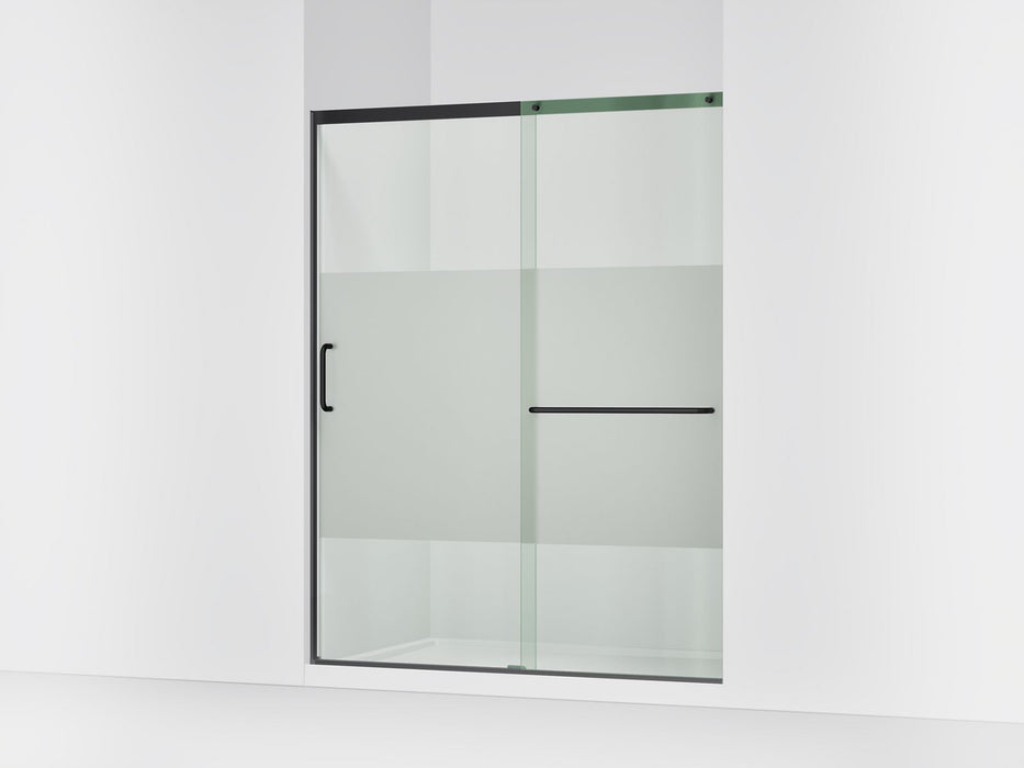 KOHLER K-707615-8G81 Elate Sliding shower door, 75-1/2" H x 56-1/4 - 59-5/8" W, with heavy 5/16" thick Crystal Clear...