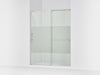 KOHLER K-707615-8G81 Elate Sliding shower door, 75-1/2" H x 56-1/4 - 59-5/8" W, with heavy 5/16" thick Crystal Clear...