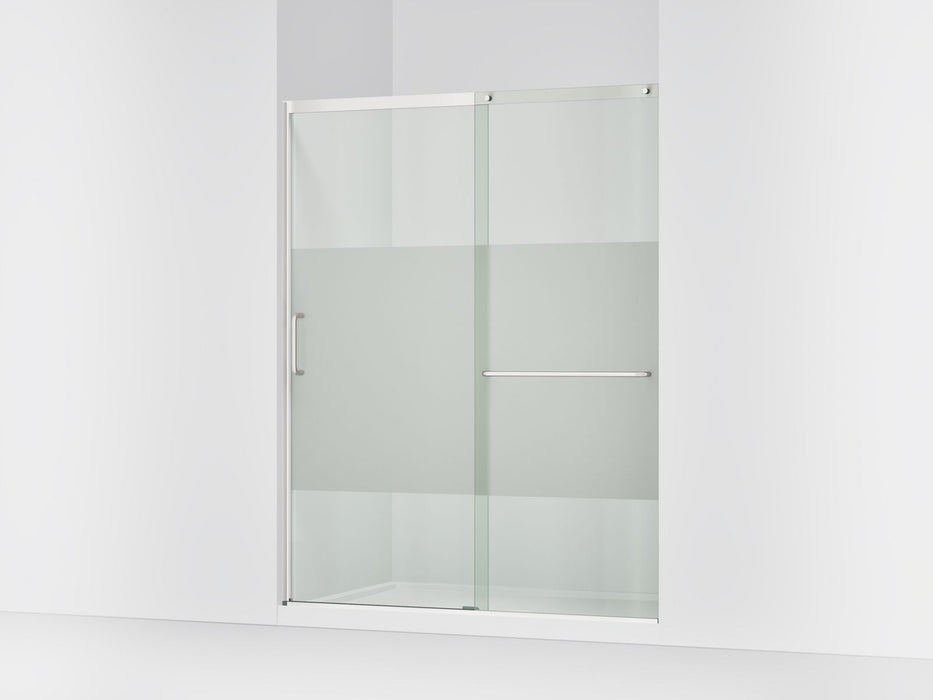 KOHLER K-707616-8G81 Elate Sliding shower door, 75-1/2" H x 62-1/4 - 65-5/8" W with heavy 5/16" thick Crystal Clear glass...
